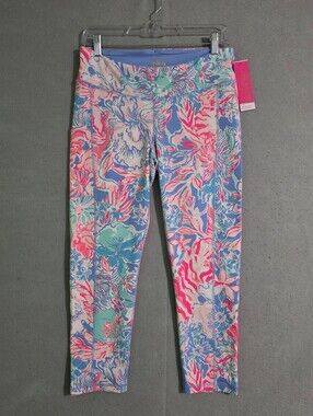 NWT Lilly Pulitzer UPF 50 Luxletic 24" Weekender Midi Leggings 001241 Size Large